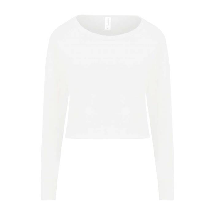 WOMEN`S CROPPED SWEAT - Arctic White, #FFFFFF<br><small>UT-awjh035awh-m</small>
