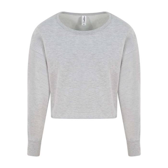 WOMEN`S CROPPED SWEAT - Heather Grey, #A2AAAD<br><small>UT-awjh035hgr-l</small>