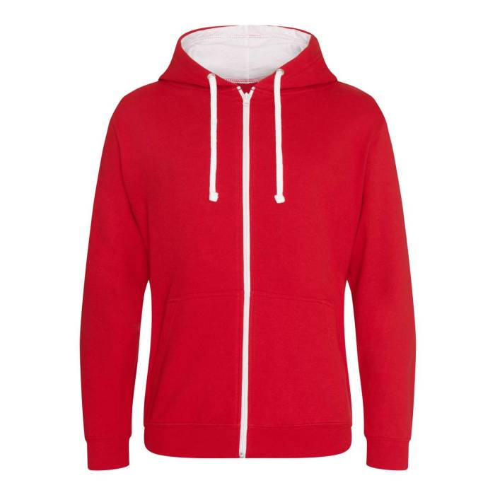 VARSITY ZOODIE - Fire Red/Arctic White, #BA0C2F/#FFFFFF<br><small>UT-awjh053fr/awh-2xl</small>
