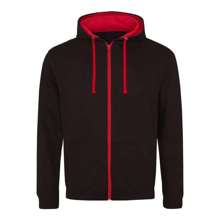 VARSITY ZOODIE - Jet Black/Fire Red, #212322/#BA0C2F<br><small>UT-awjh053jb/fr-2xl</small>