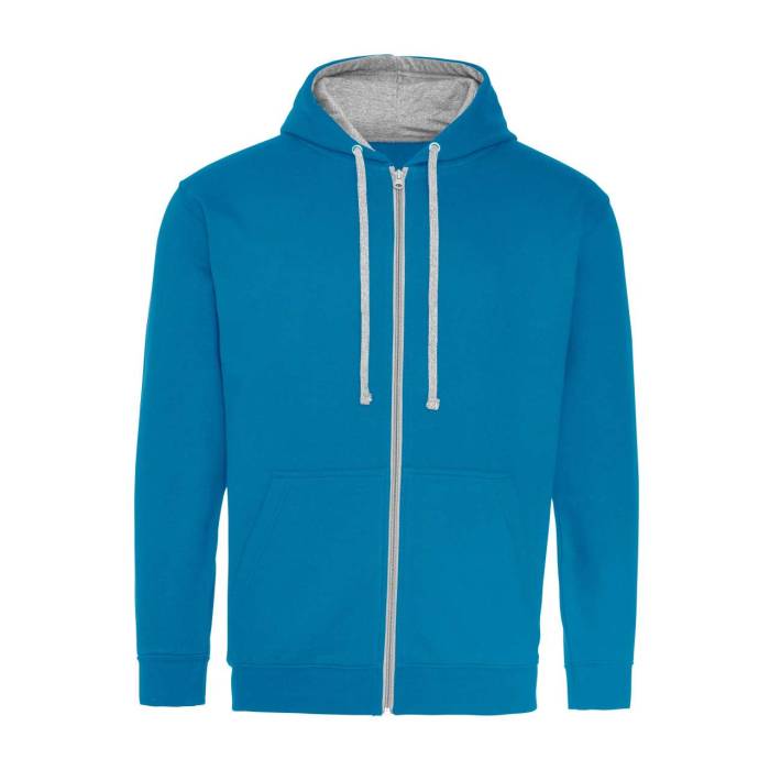 VARSITY ZOODIE - Sapphire Blue/Heather Grey, #005EB8/#A2AAAD<br><small>UT-awjh053shb/hgr-2xl</small>