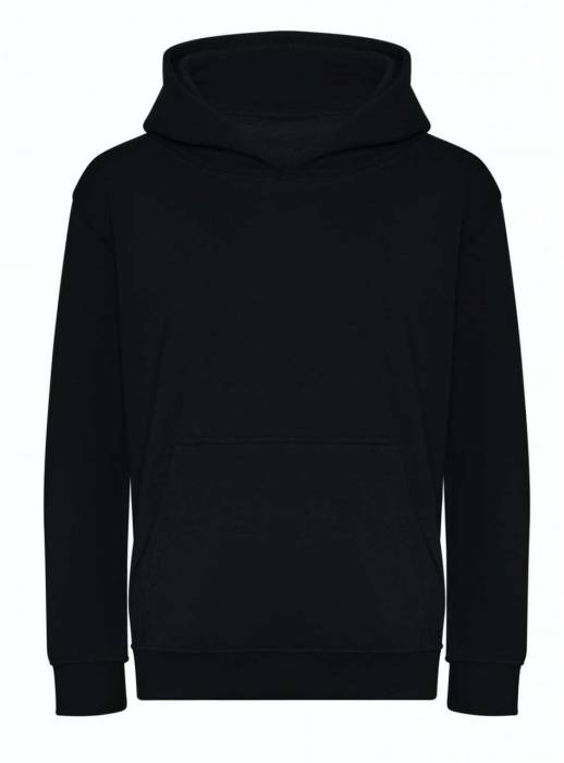 KIDS ORGANIC HOODIE - Deep Black, #000000<br><small>UT-awjh201jdbl-l</small>