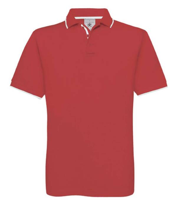 B&C SAFRAN SPORT - Red/White, #CF0B25/#FFFFFF<br><small>UT-bcpu413re/wh-xl</small>