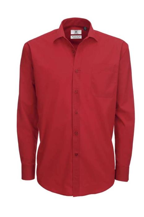 B&C SMART LSL /MEN - Deep Red, #b3002b<br><small>UT-bcsmp61dere-s</small>