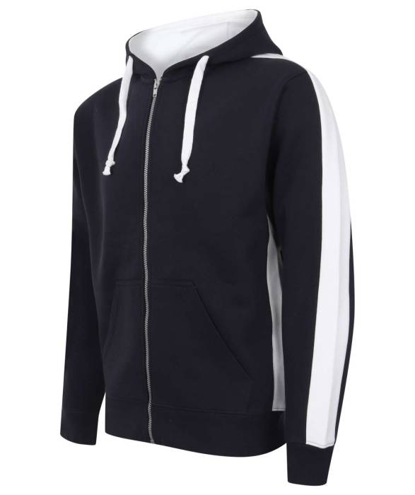 FULL ZIP HOODIE - Black/Red, #000000/#DB0C2D<br><small>UT-fhlv330bl/re-s</small>