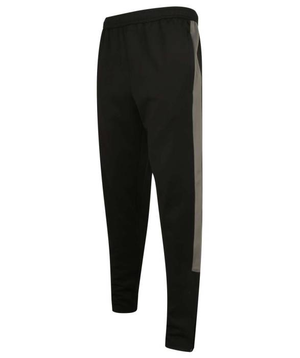 ADULT`S KNITTED TRACKSUIT PANTS - Black/Gunmetal Grey, #000000/#676767<br><small>UT-fhlv881bl/gmt-2xl</small>