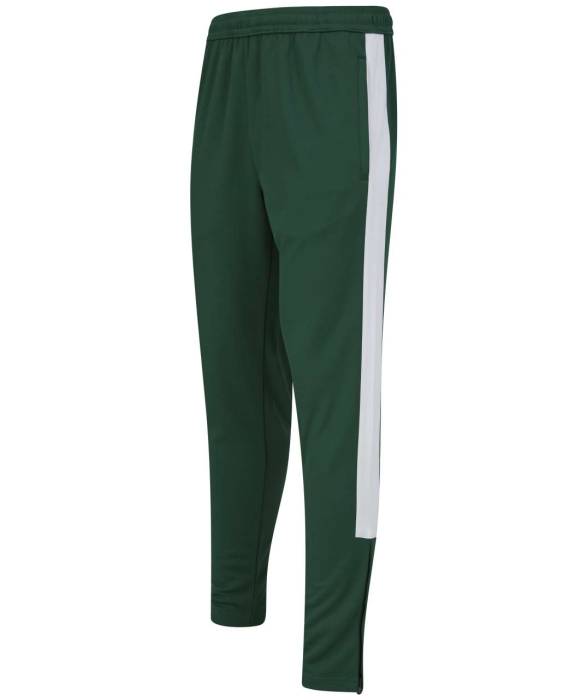 ADULT`S KNITTED TRACKSUIT PANTS - Bottle/White, #0E4C3D/#FFFFFF<br><small>UT-fhlv881bo/wh-2xl</small>