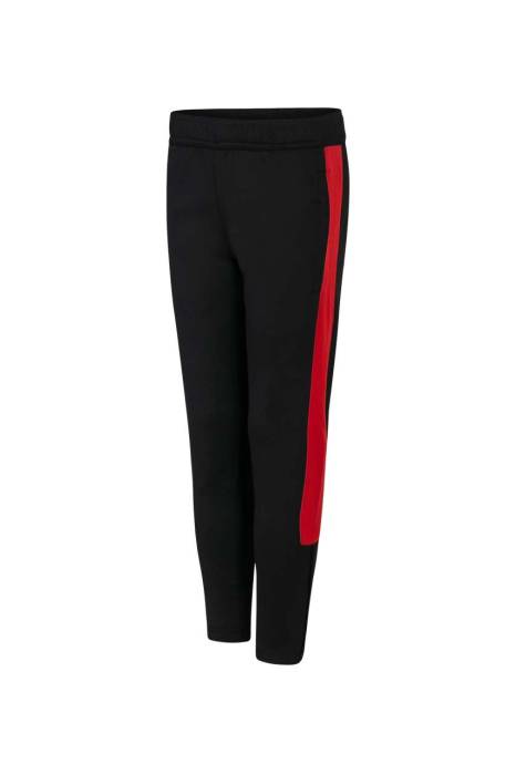 KID`S KNITTED TRACKSUIT PANTS - Black/Red, #000000/#DB0C2D<br><small>UT-fhlv883bl/re-11/12</small>