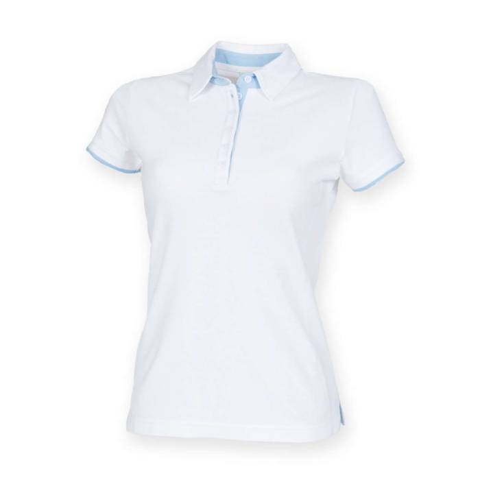 LADIES CONTRAST POLO SHIRT