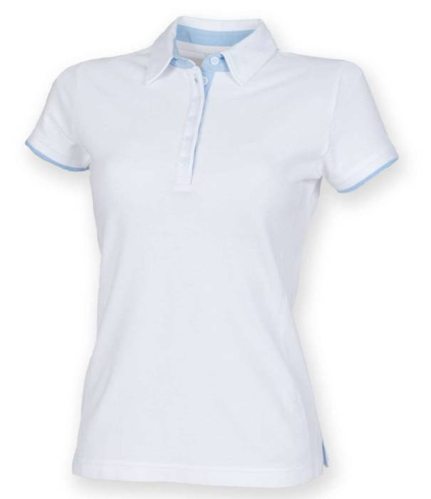 LADIES CONTRAST POLO SHIRT