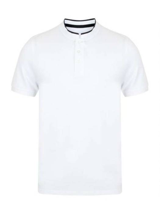 STAND COLLAR STRETCH POLO SHIRT