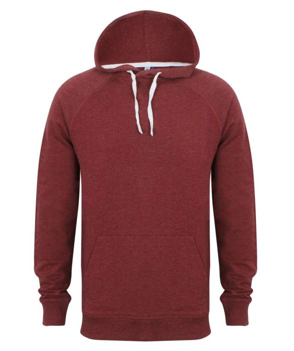 MEN`S FRENCH TERRY HOODIE - Burgundy Marl, #6f2c3f<br><small>UT-fr832bgm-l</small>