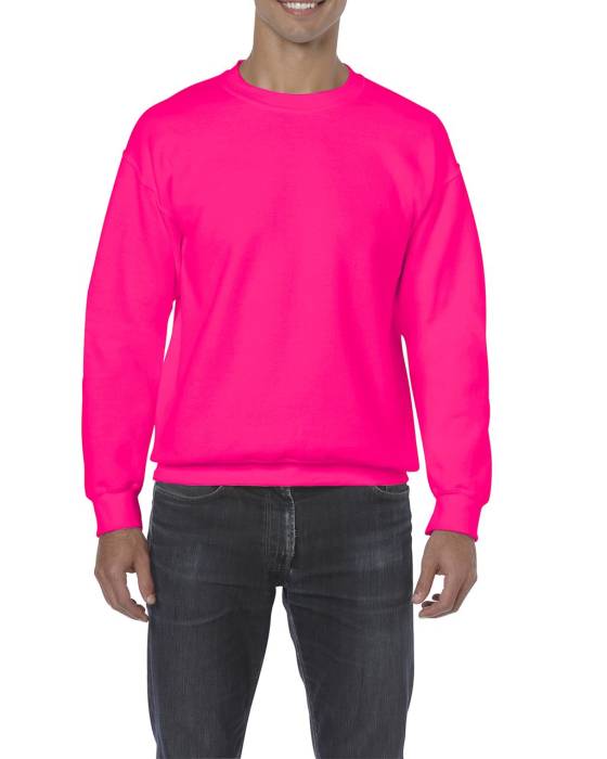 HEAVY BLEND™ ADULT CREWNECK SWEATSHIRT - Safety Pink, #E16F8F<br><small>UT-gi18000sfp-2xl</small>