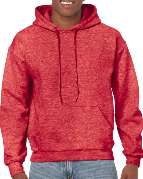 HEAVY BLEND™ ADULT HOODED SWEATSHIRT - Heather Sport Scarlet Red, #BF0D3E<br><small>UT-gi18500hssr-l</small>