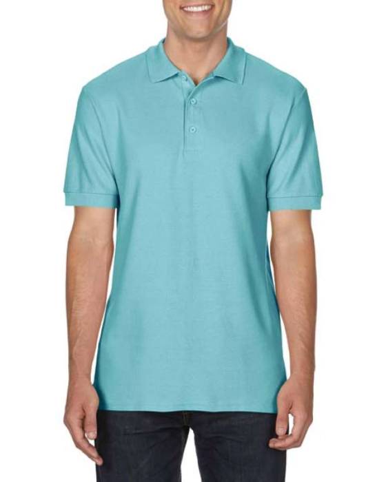 PREMIUM COTTON® ADULT DOUBLE PIQUÉ POLO - Chalky Mint, #5CB8B2<br><small>UT-gi85800chkm-s</small>
