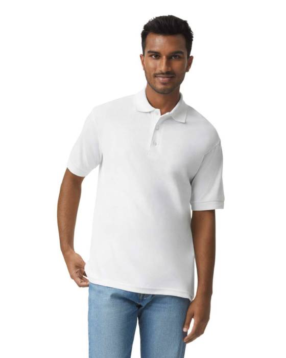 DRYBLEND® ADULT JERSEY POLO - White, #FFFFFF<br><small>UT-gi8800wh-2xl</small>