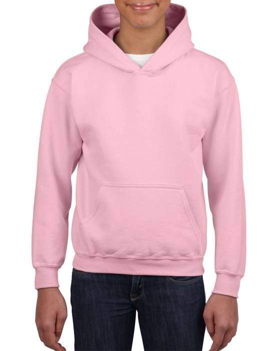 HEAVY BLEND™ YOUTH HOODED SWEATSHIRT - Light Pink, #E4BED2<br><small>UT-giB18500lp-l</small>