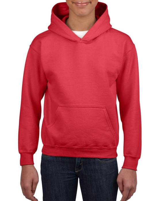 HEAVY BLEND™ YOUTH HOODED SWEATSHIRT - Red, #B1302A<br><small>UT-giB18500re-l</small>