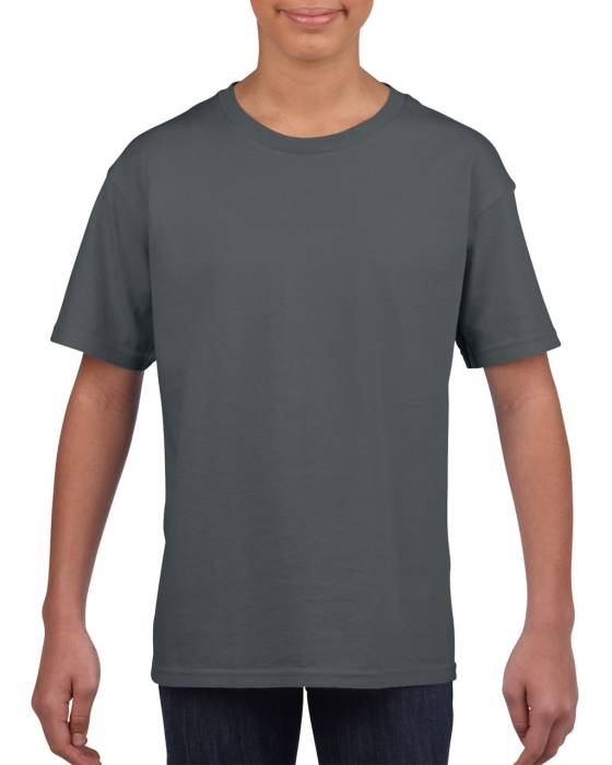 SOFTSTYLE® YOUTH T-SHIRT - Charcoal, #66676C<br><small>UT-giB64000ch-l</small>