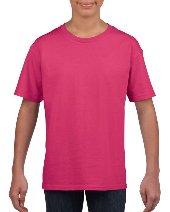 SOFTSTYLE® YOUTH T-SHIRT - Heliconia, #DB3E79<br><small>UT-giB64000he-xs</small>