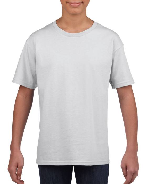 SOFTSTYLE® YOUTH T-SHIRT - White, #FFFFFF<br><small>UT-giB64000wh-l</small>