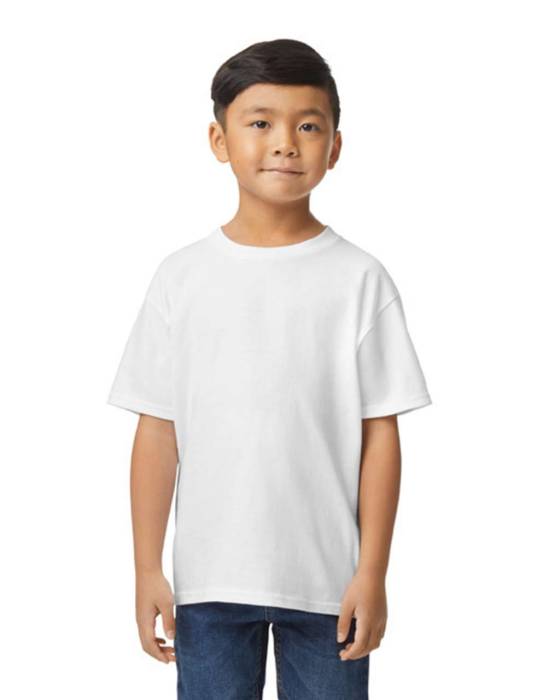 SOFTSTYLE® MIDWEIGHT YOUTH T-SHIRT - White, #FFFFFF<br><small>UT-gib65000wh-l</small>