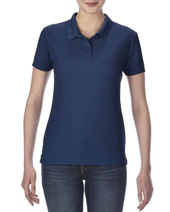 PERFORMANCE® LADIES` DOUBLE PIQUÉ POLO - Navy, #263147<br><small>UT-giL43800nv-l</small>