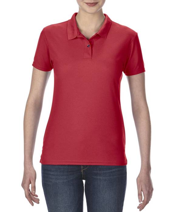PERFORMANCE® LADIES` DOUBLE PIQUÉ POLO - Red, #B1302A<br><small>UT-giL43800re-2xl</small>