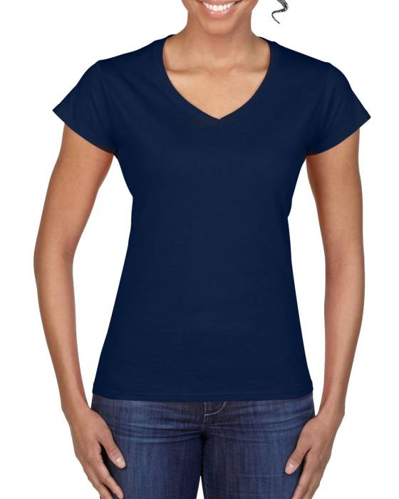 SOFTSTYLE® NŐI V-NYAKÚ PÓLÓ - Navy, #263147<br><small>UT-giL64V00nv-2xl</small>