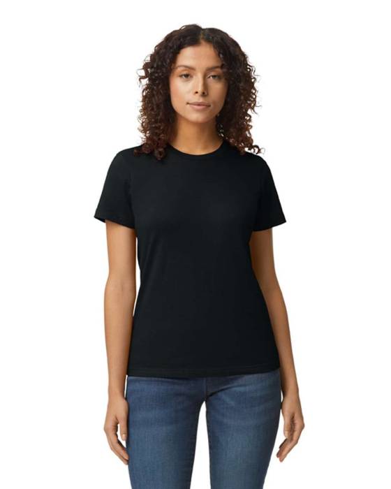 SOFTSTYLE® MIDWEIGHT WOMEN`S T-SHIRT - Pitch Black, #000000<br><small>UT-gil65000pbl-l</small>