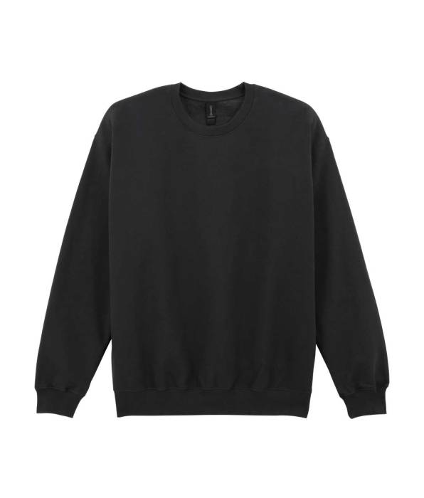 SOFTSTYLE® MIDWEIGHT FLEECE ADULT CREWNECK - Black, #25282A<br><small>UT-gisf000bl-xs</small>