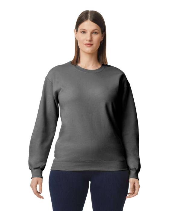 SOFTSTYLE® MIDWEIGHT FLEECE ADULT CREWNECK - Volcano Grey Heather, #4a484f<br><small>UT-gisf000vgh-l</small>