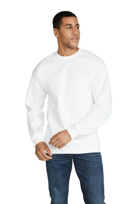 SOFTSTYLE® MIDWEIGHT FLEECE ADULT CREWNECK - White, #FFFFFF<br><small>UT-gisf000wh-2xl</small>