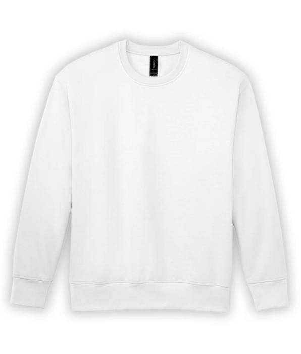 SOFTSTYLE® MIDWEIGHT FLEECE ADULT CREWNECK - White, #FFFFFF<br><small>UT-gisf000wh-xs</small>