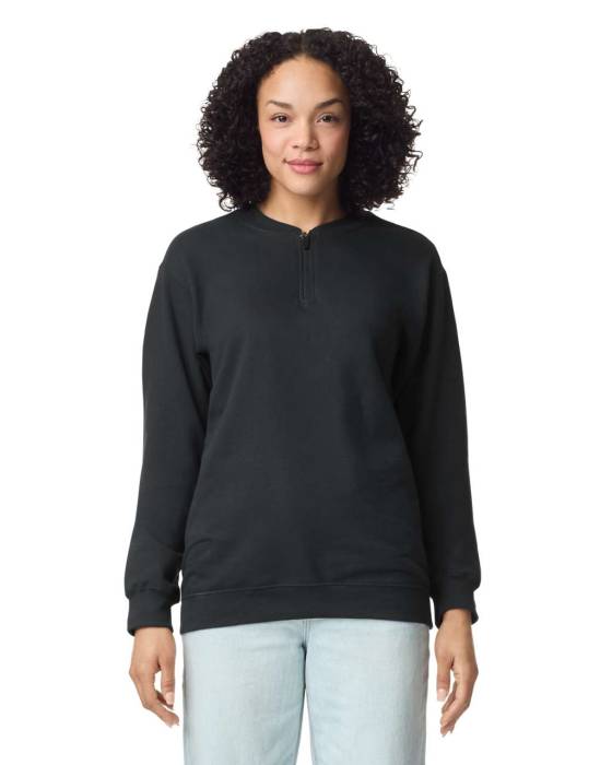 SOFTSTYLE MIDWEIGHT ADULT FLEECE 1/4 ZIP SWEATSHIRT