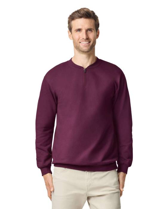 SOFTSTYLE MIDWEIGHT ADULT FLEECE 1/4 ZIP SWEATSHIRT