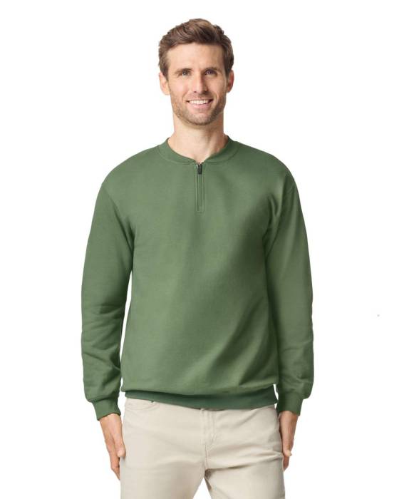SOFTSTYLE MIDWEIGHT ADULT FLEECE 1/4 ZIP SWEATSHIRT