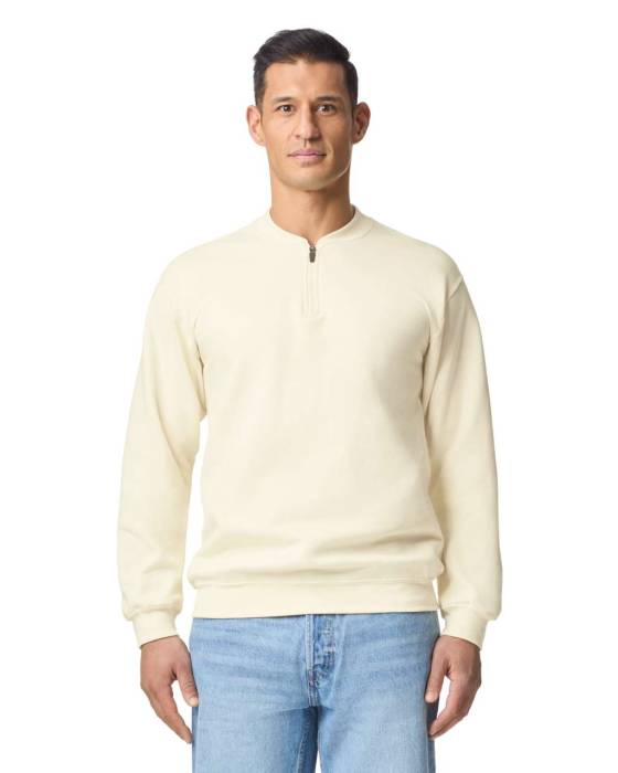 SOFTSTYLE MIDWEIGHT ADULT FLEECE 1/4 ZIP SWEATSHIRT