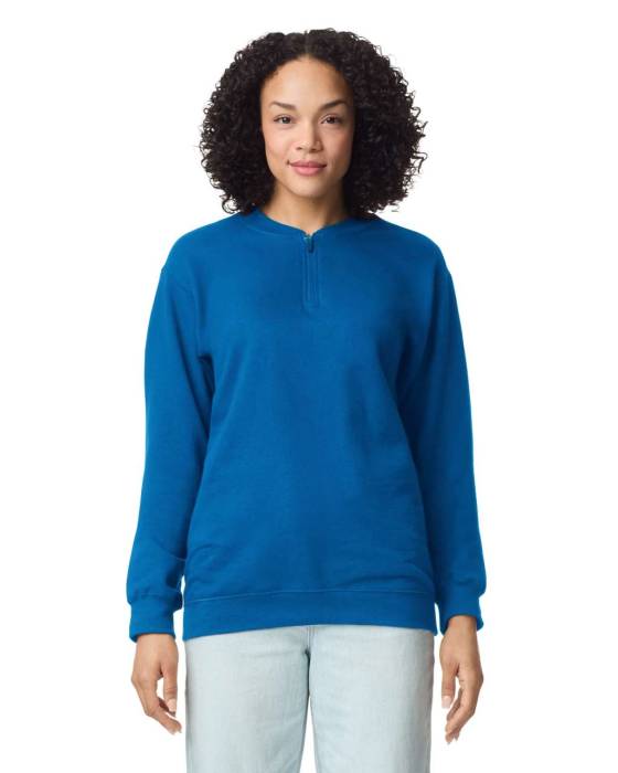 SOFTSTYLE MIDWEIGHT ADULT FLEECE 1/4 ZIP SWEATSHIRT
