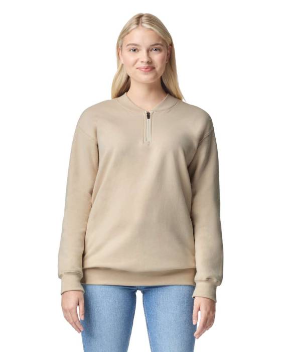 SOFTSTYLE MIDWEIGHT ADULT FLEECE 1/4 ZIP SWEATSHIRT