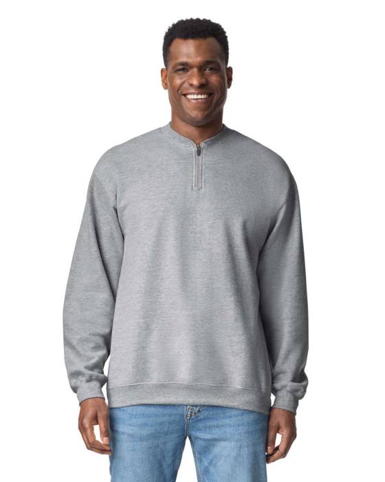 SOFTSTYLE MIDWEIGHT ADULT FLEECE 1/4 ZIP SWEATSHIRT