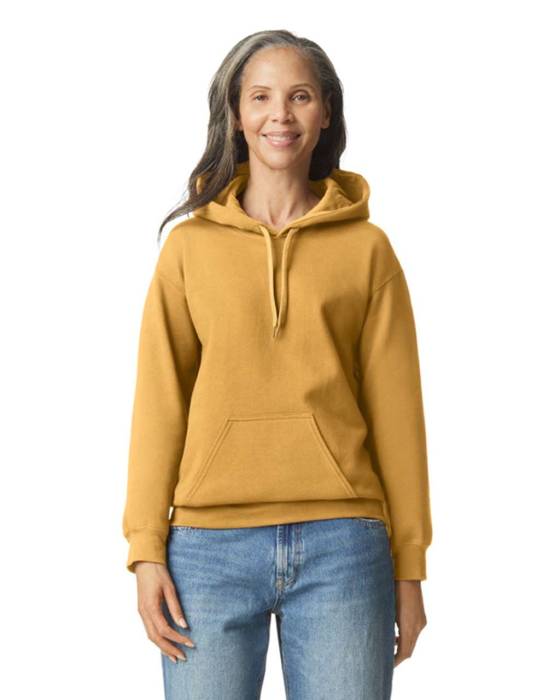 SOFTSTYLE® MIDWEIGHT FLEECE ADULT HOODIE - Mustard, #C3964D<br><small>UT-gisf500mst-2xl</small>