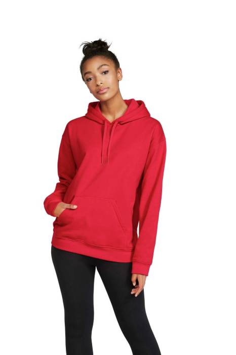 SOFTSTYLE® MIDWEIGHT FLEECE ADULT HOODIE - Red, #B1302A<br><small>UT-gisf500re-3xl</small>