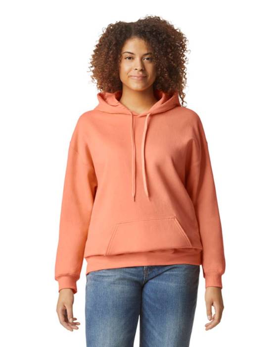 SOFTSTYLE® MIDWEIGHT FLEECE ADULT HOODIE - Tangerine, #E9954B<br><small>UT-gisf500ta-2xl</small>