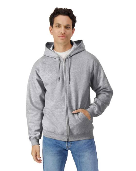 SOFTSTYLE® MIDWEIGHT FLEECE ADULT FULL ZIP HOODED SWEATSHI...