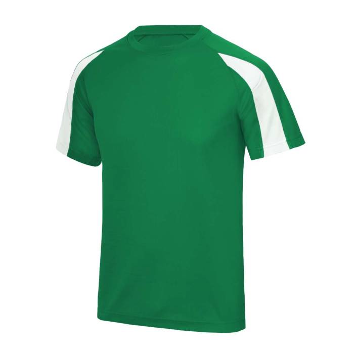 CONTRAST COOL T - Kelly Green/Arctic White, #009A44/#FFFFFF<br><small>UT-jc003kl/awh-2xl</small>