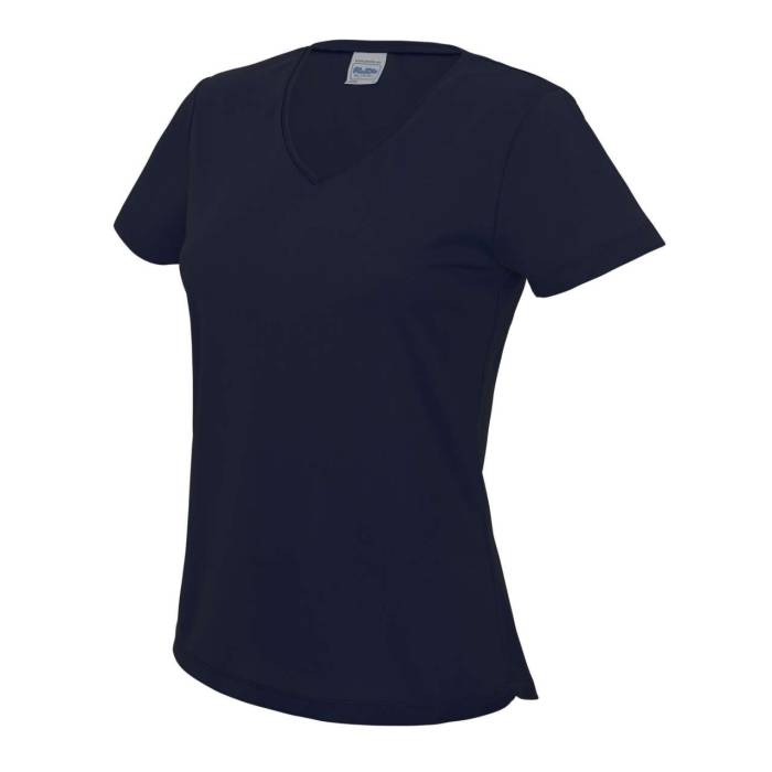 V NECK WOMEN`S COOL T - French Navy, #081F2C<br><small>UT-jc006fnv-l</small>