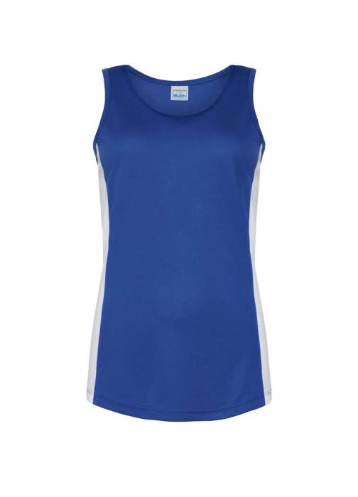 WOMEN`S COOL CONTRAST VEST - Royal Blue/Arctic White, #1E22AA/#FFFFFF<br><small>UT-jc016ro/awh-xl</small>
