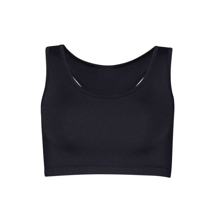 WOMEN`S COOL SPORTS CROP TOP - Jet Black, #000000<br><small>UT-jc017jbl-xs</small>