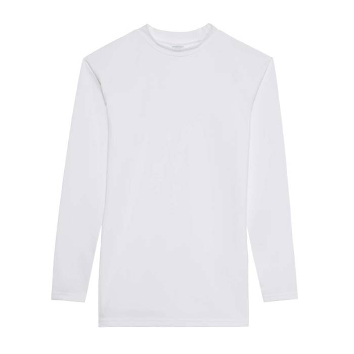 MEN`S COOL LONG SLEEVE BASE LAYER - Arctic White, #FFFFFF<br><small>UT-jc018awh-2xl</small>